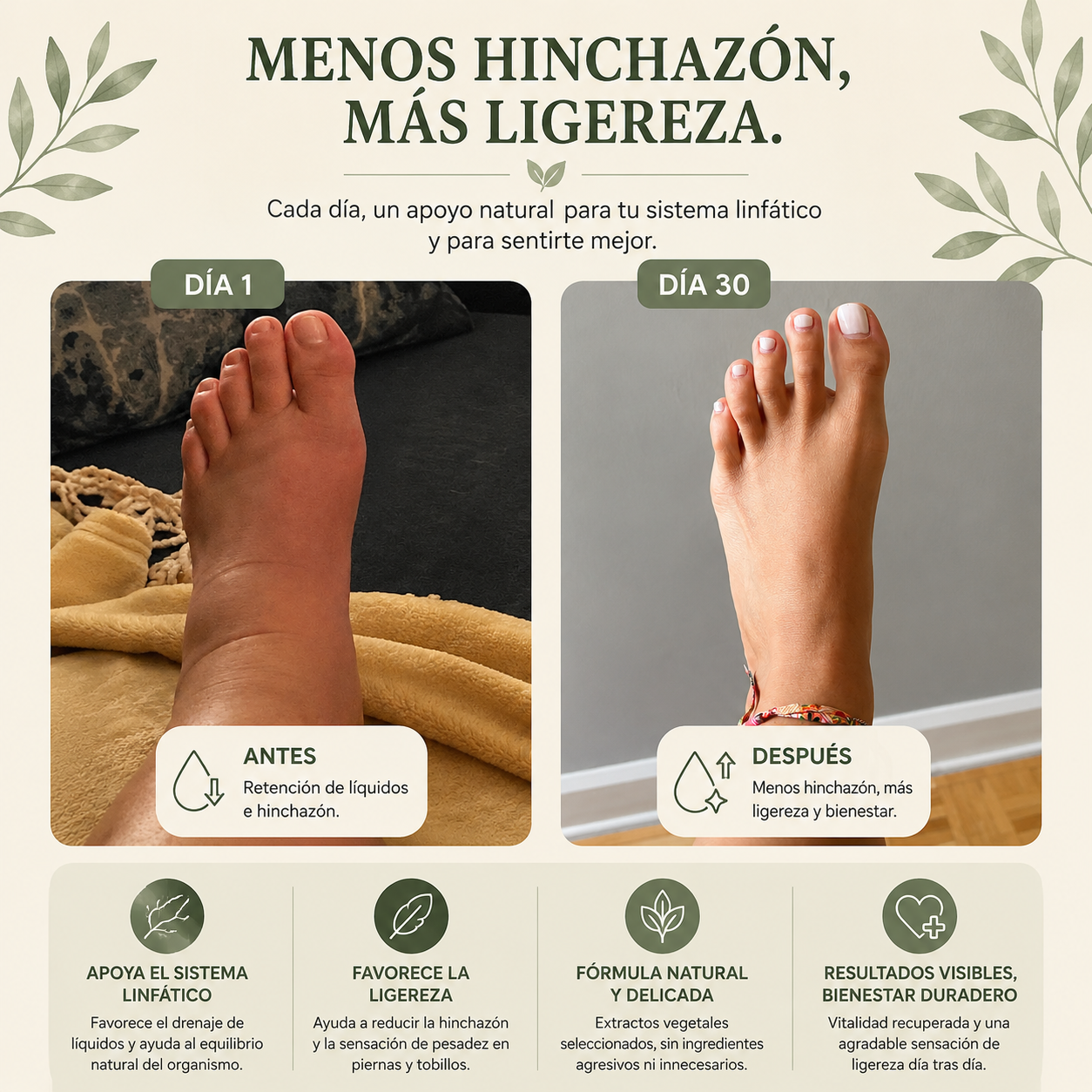 Apoyo natural para el bienestar linfático.