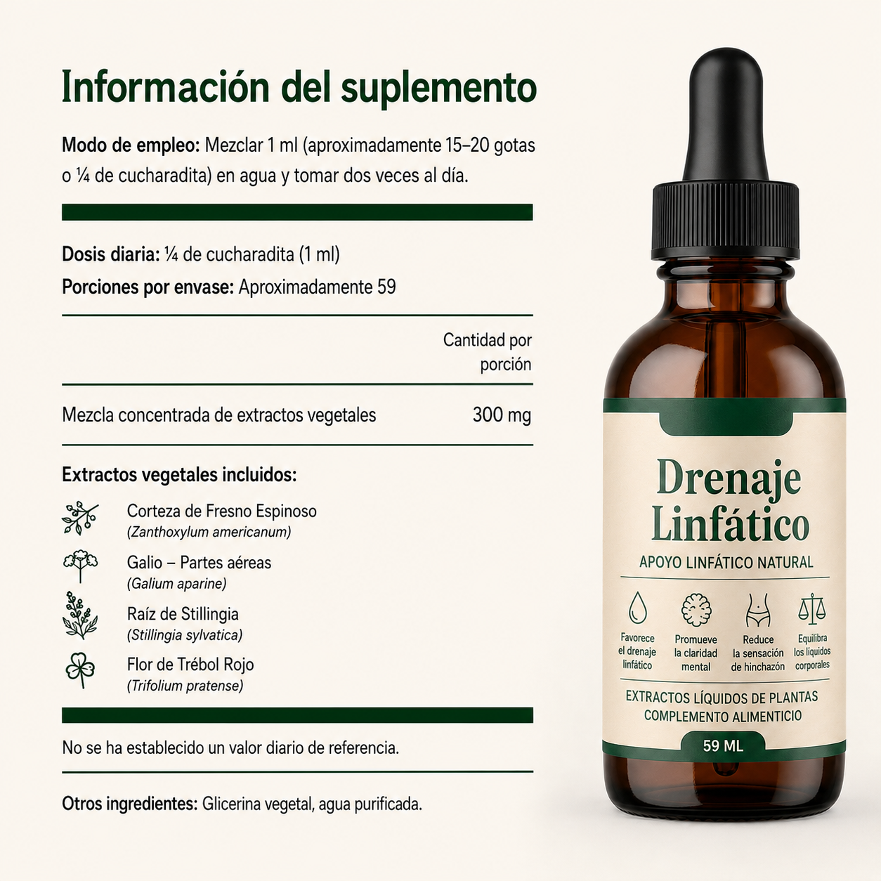 Apoyo natural para el bienestar linfático.